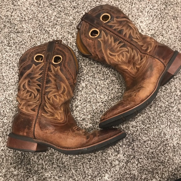 Laredo Other - Laredo Kane mid calf distressed cowboy boots